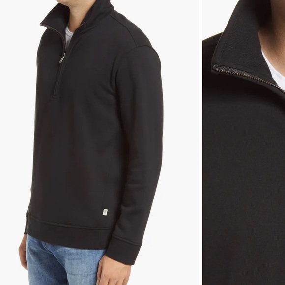 UGG Zeke Half-Zip Pullover mens, BLACK SIZE XL - Picture 3 of 10